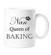 Nan Mug Nan Queen Of Baking Mug Mothers Day Birthday Ceramic Gift Idea Cup