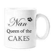 Nan Mug Nan Queen Of The Cakes Mug Ceramic Gift Idea Cup Mothers Day