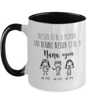 Nana again mug Personalized nana mug Gift for nana Pregnancy Reveal gift Mothers Day gift from grandchild to nana Funny coffee mug