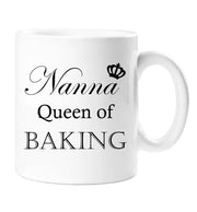 Nanna Mug Nanna Queen Of Baking Mug Mothers Day Birthday Ceramic Gift Idea Cup