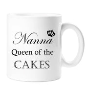 Nanna Mug Nanna Queen Of The Cakes Mug Ceramic Gift Idea Cup Mothers Day