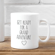 New Grandma Coffee Mug Future Grandma Gift New Baby Reveal Pregnancy Announcement Mug Get Ready For A Grand Adventure Grandmother Cup