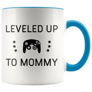 New Mom Gift - New Mommy Leveled Up To Mommy First Mothers Day Gift Mug New Mother Gift Mom To Be Future Mom First Baby Gift Motherhood