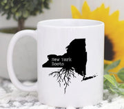 New York Mug New York Gift New York Map New York Coffee Mug NY State Mug New York State Roots Mug New York Roots
