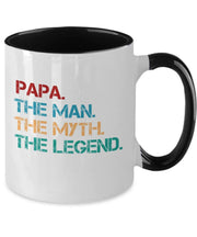 Papa The man the myth the legend mug Gift for dad Fathers Day gift coffee mug gift for father Funny dad mug