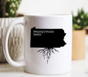 Pennsylvania Mug Pennsylvania Gift Pennsylvania Map Pennsylvania Coffee Mug PA Roots State Mug Pennsylvania Roots Mug State of PA