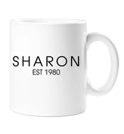 Personalised Est Mug Anyname Gift Cup Present Wedding Anniversary Birthday Christmas 18th 21st 30th 40th 50th 60th 70th 80th 90th 100th