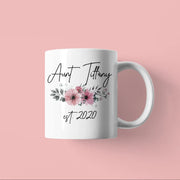 Personalized Aunt Gift Aunt Est 2023 New Aunt Mug Pregnancy Announcement Aunt Gift For New Aunt Baby Reveal To Aunt Baby Announcement Gifts