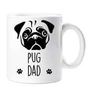 Pug Mug Pug Dad Birthday Christmas Pet Present Fathers Day