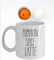 Pumpkin Spice Latte mug pumpkin Spice mug campfire mug Farmhouse decor Rae Dunn Inspired Mugs Minimalist camping mug Christmas gift