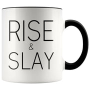 Rise  Slay Mug New Job Gift Girl Power Mugs Slay Inspiring Gift Ambitious Gift Motivating Mug She Power Gift Idea for Her