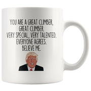 Rock Climbing Gifts Climber Trump Mug Gift for Climber Climber Gift Idea Funny Gag Gift Climber Mug Cup Climbing Christmas Coffee Mug