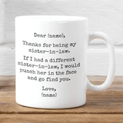 Sister in Law Gift Sister-in-Law Mug Gifts for Sister in Law Coffee Mug Sister in Law Birthday Gift Sister in Law Wedding In law Gifts