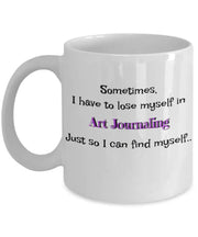 Sometimes I have to lose myself in Art Journaling just so I can find myself artistic ceramic coffee travel mug