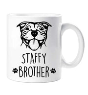 Staffy Brother Mug Dog Birthday Christmas Pet Present Staffordshire Bull Terrier