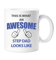Step Dad Mug This Is What An Awesome Step Dad Looks Like Mug Ceramic Gift Idea Cup