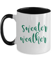 Sweater weather coffee cup fall mug Fall themed mug for boyfriend Fall themed gift for girlfriend Autumn mug coffee mug gift for women ideas