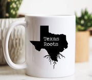 Texas Mug Texas Gift Texas Map Texas Coffee Mug TX Roots State Mug Texas Roots Mug State of Texas From Texas