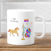 Unicorn Mug 40th Birthday Gift For Women 40 And Fabulous Mug 40th Birthday Gifts