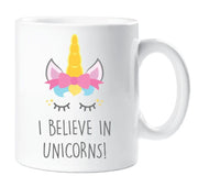 Unicorn Mug I Believe In Unicorns Mug Cup Gift Friend Birthday Present Daughter