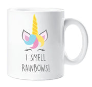 Unicorn Mug I Smell Rainbows Unicorn Mug Cup Gift Friend Birthday Present Daughter