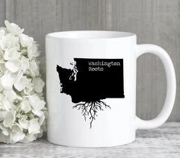 Washington Mug Washington Gift Washington Map Washington Coffee Mug WA State Mug Washington State Roots Mug Washington Roots