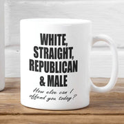 White Straight Republican Male Men Mug Patriotic Mug for Men Funny Patriotic Mug Sarcastic Patriotic Mug Trump supporters