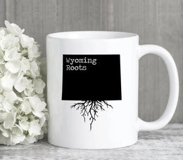 Wyoming Mug Wyoming Gift Wyoming Map Wyoming Coffee Mug WY State Mug Wyoming State Roots Mug Wyoming Roots